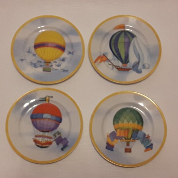 Williams Sonoma Montgolfiere Hot Air Balloon SET4 - Picture 1 of 2